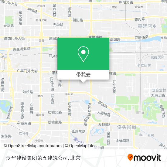 泛华建设集团第五建筑公司地图