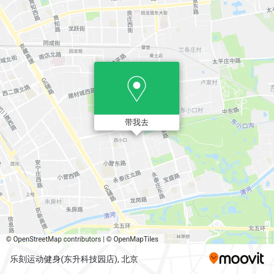 乐刻运动健身(东升科技园店)地图