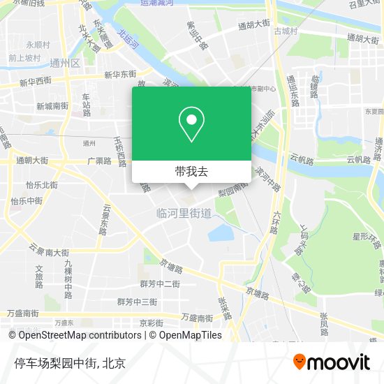 停车场梨园中街地图