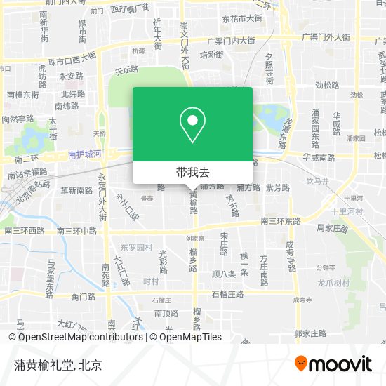 蒲黄榆礼堂地图