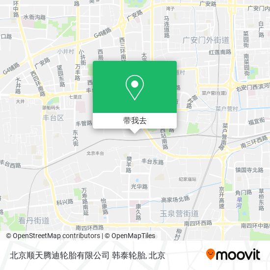 北京顺天腾迪轮胎有限公司  韩泰轮胎地图