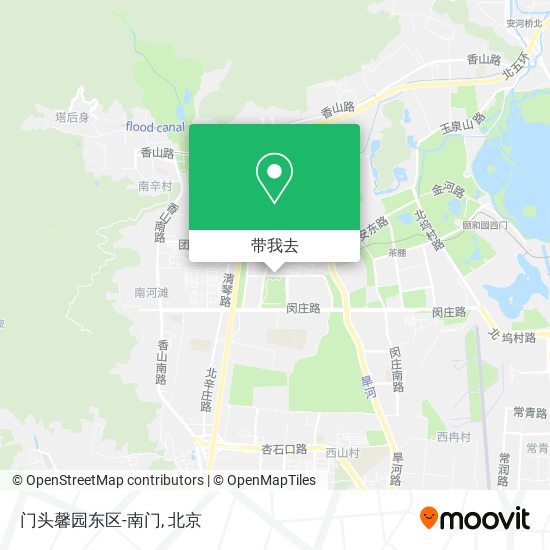 门头馨园东区-南门地图