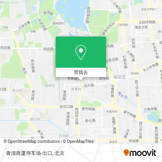 青清商厦停车场-出口地图