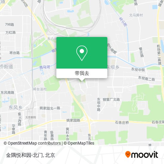 金隅悦和园-北门地图