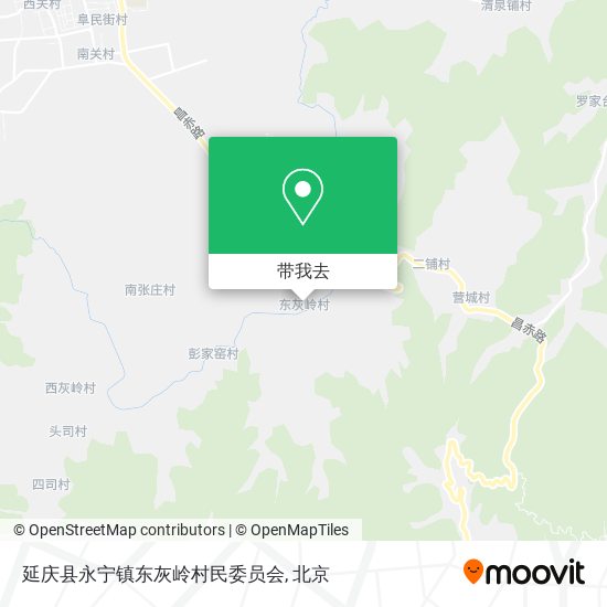 延庆县永宁镇东灰岭村民委员会地图