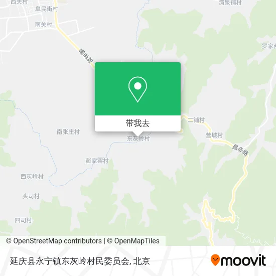 延庆县永宁镇东灰岭村民委员会地图