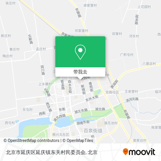 北京市延庆区延庆镇东关村民委员会地图