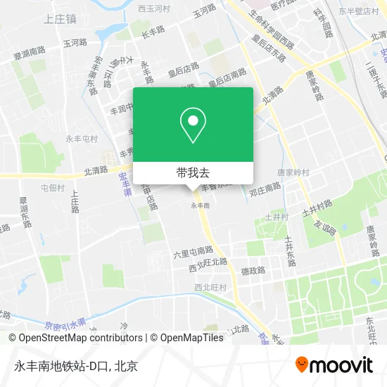 永丰南地铁站-D口地图