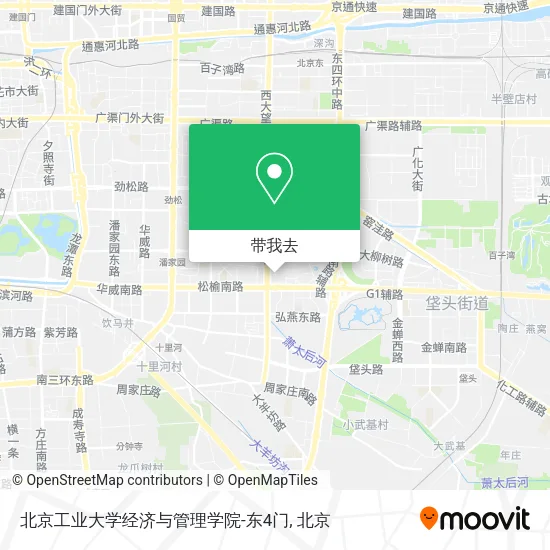 北京工业大学经济与管理学院-东4门地图