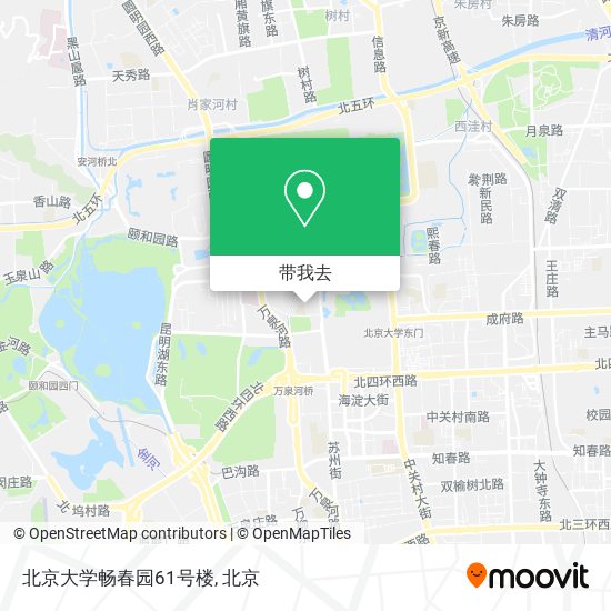 北京大学畅春园61号楼地图