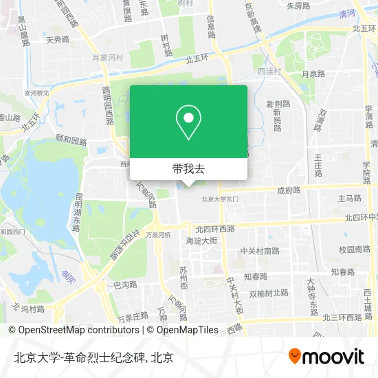 北京大学-革命烈士纪念碑地图