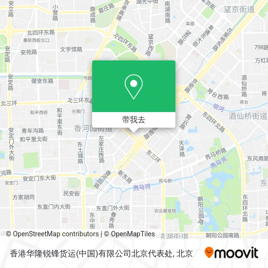 香港华隆锐锋货运(中国)有限公司北京代表处地图