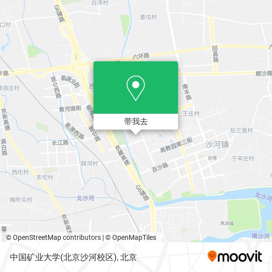 中国矿业大学(北京沙河校区)地图