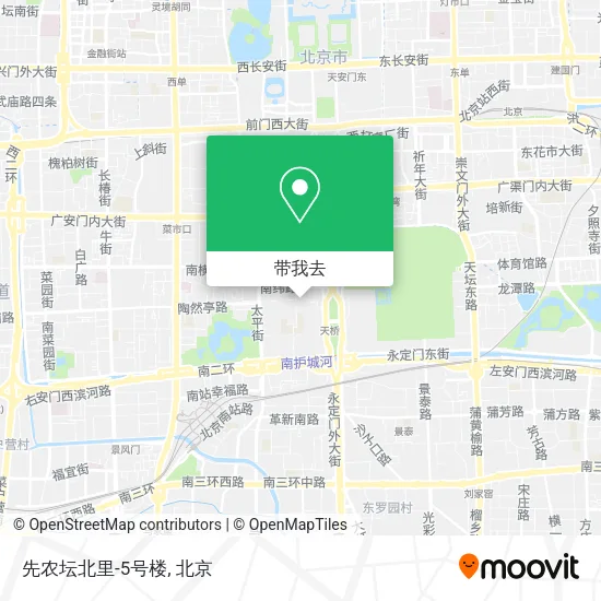 先农坛北里-5号楼地图