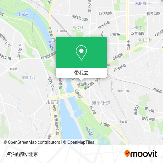 卢沟醒狮地图