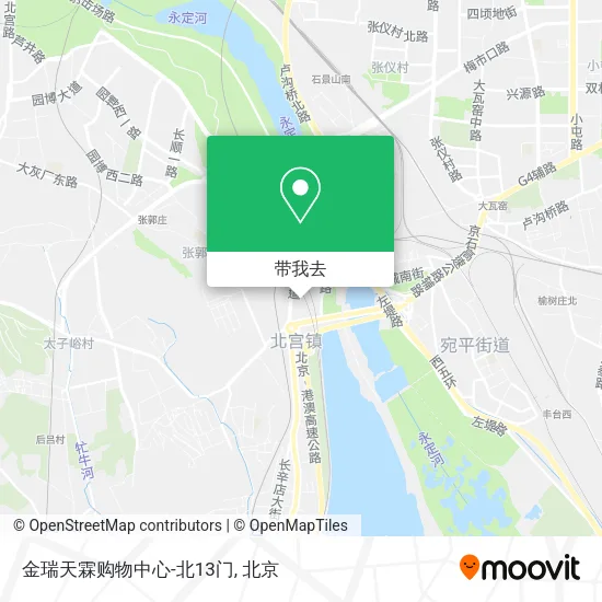 金瑞天霖购物中心-北13门地图