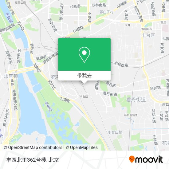 丰西北里362号楼地图