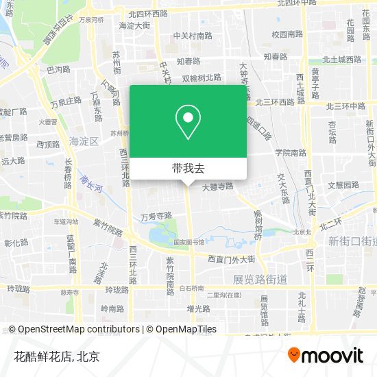 花酷鲜花店地图