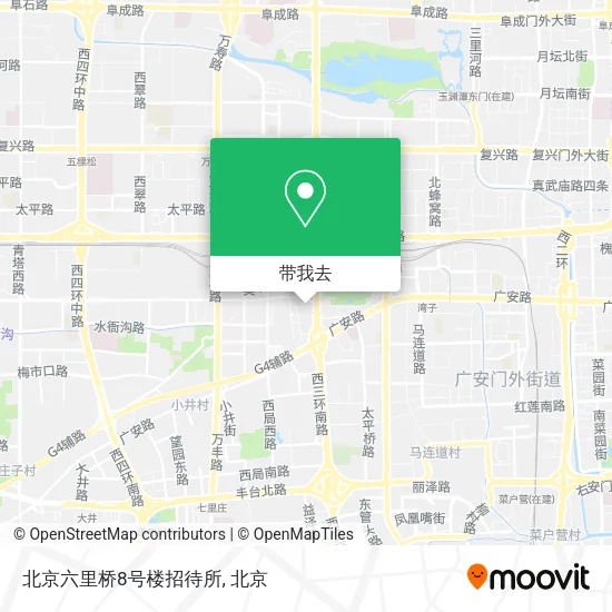 北京六里桥8号楼招待所地图