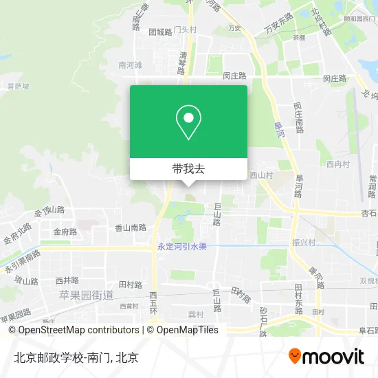 北京邮政学校-南门地图