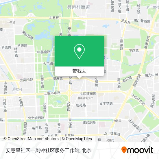安慧里社区一刻钟社区服务工作站地图