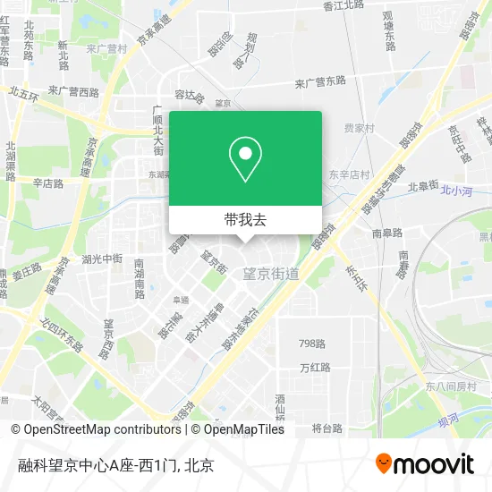 融科望京中心A座-西1门地图