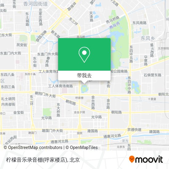 柠檬音乐录音棚(呼家楼店)地图