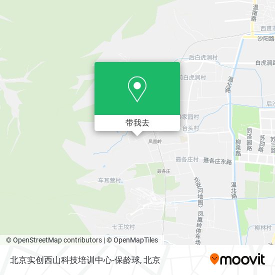 北京实创西山科技培训中心-保龄球地图