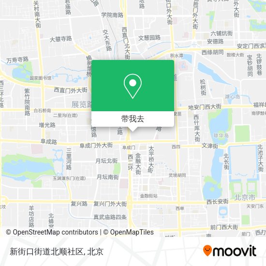 新街口街道北顺社区地图
