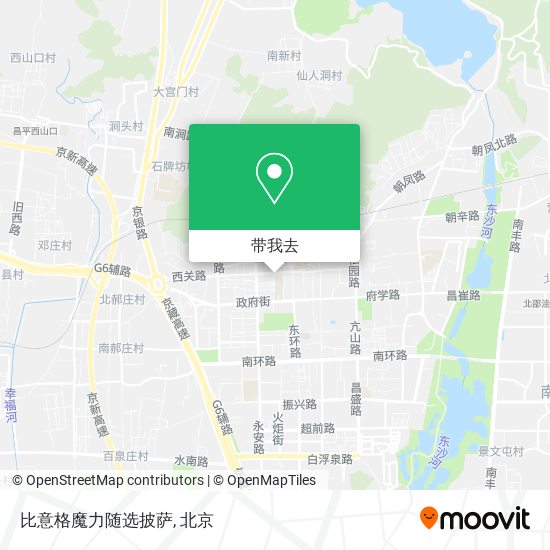 比意格魔力随选披萨地图