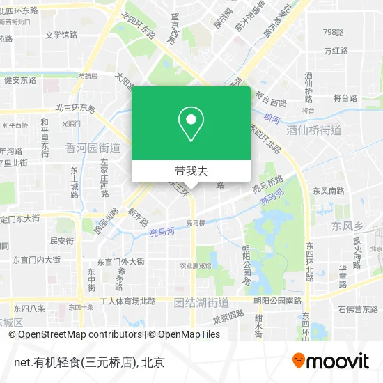 net.有机轻食(三元桥店)地图