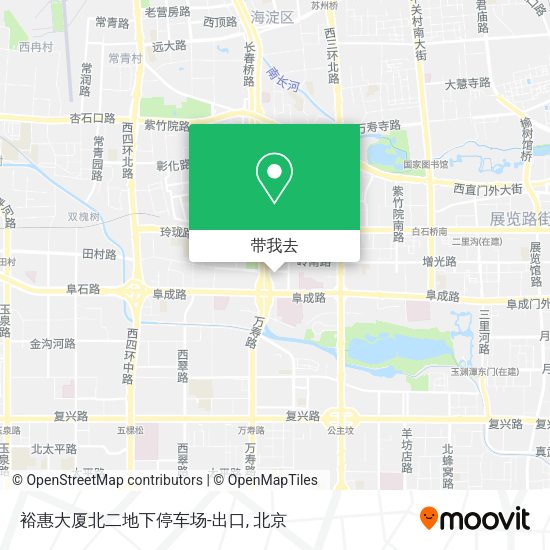 裕惠大厦北二地下停车场-出口地图