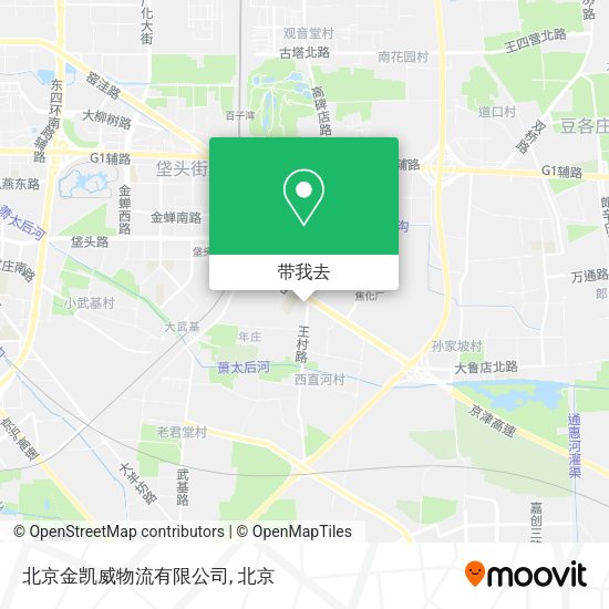 北京金凯威物流有限公司地图