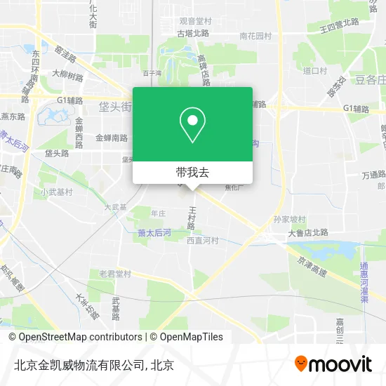 北京金凯威物流有限公司地图