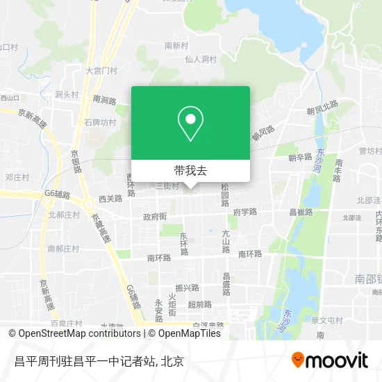 昌平周刊驻昌平一中记者站地图