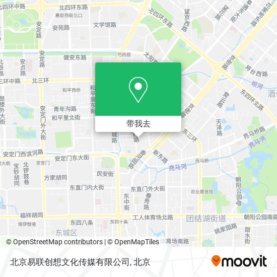 北京易联创想文化传媒有限公司地图