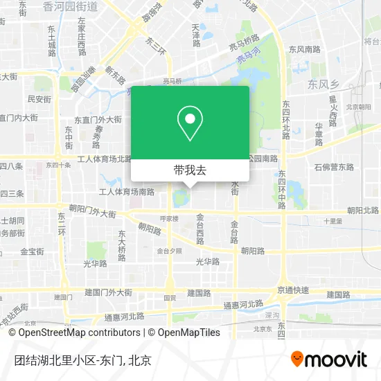 团结湖北里小区-东门地图