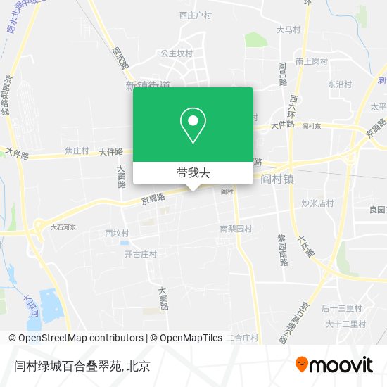 闫村绿城百合叠翠苑地图