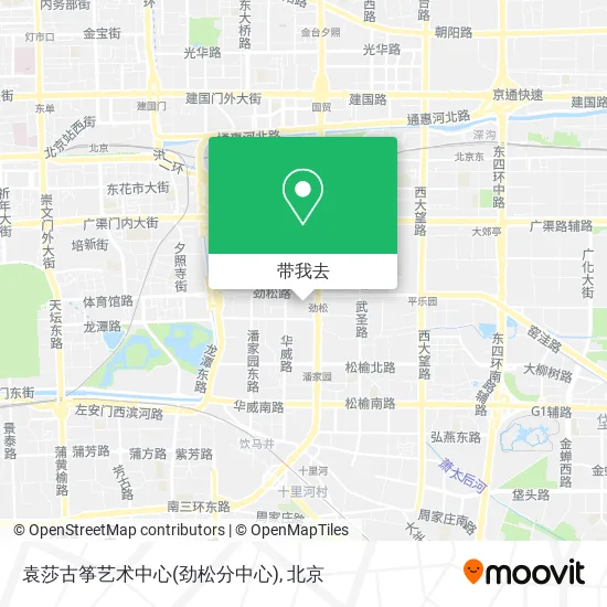 袁莎古筝艺术中心(劲松分中心)地图