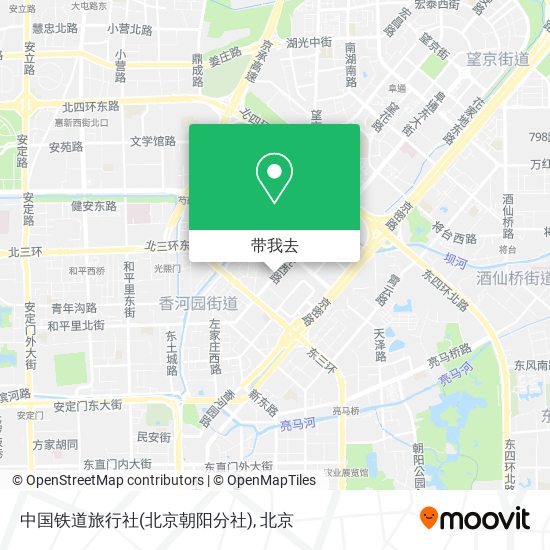 中国铁道旅行社(北京朝阳分社)地图