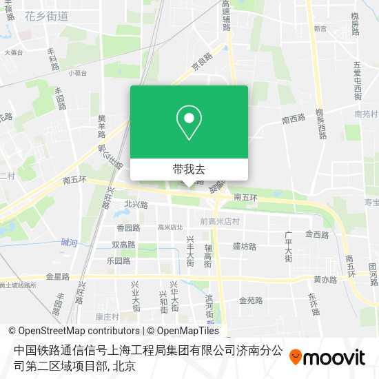 中国铁路通信信号上海工程局集团有限公司济南分公司第二区域项目部地图