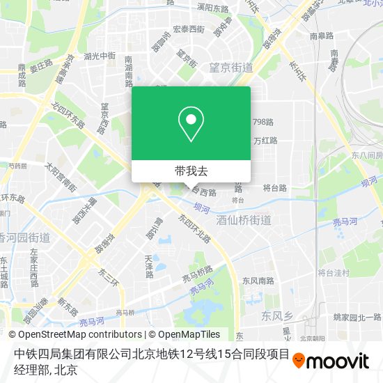 中铁四局集团有限公司北京地铁12号线15合同段项目经理部地图