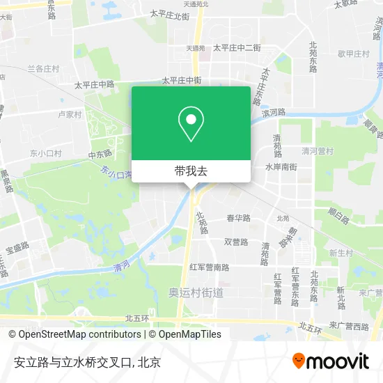 安立路与立水桥交叉口地图