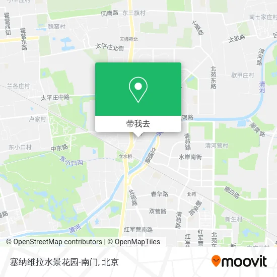 塞纳维拉水景花园-南门地图
