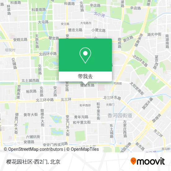樱花园社区-西2门地图