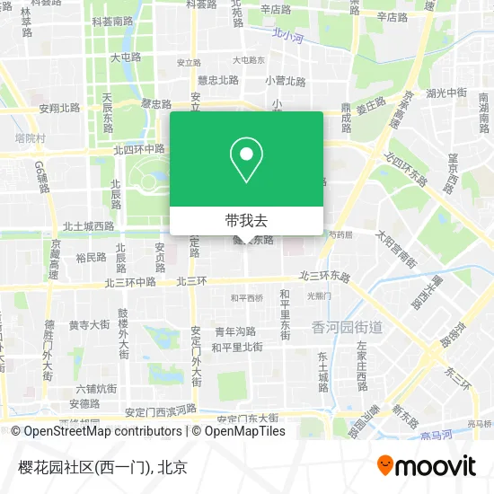 樱花园社区(西一门)地图