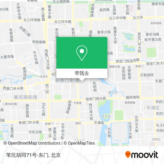 苇坑胡同71号-东门地图