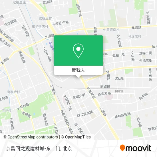 京昌回龙观建材城-东二门地图