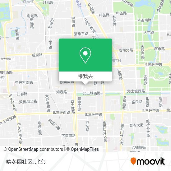 晴冬园社区地图