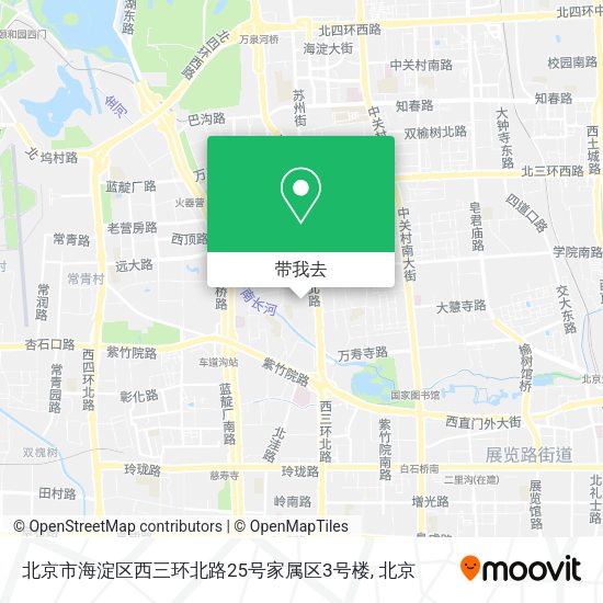 北京市海淀区西三环北路25号家属区3号楼地图